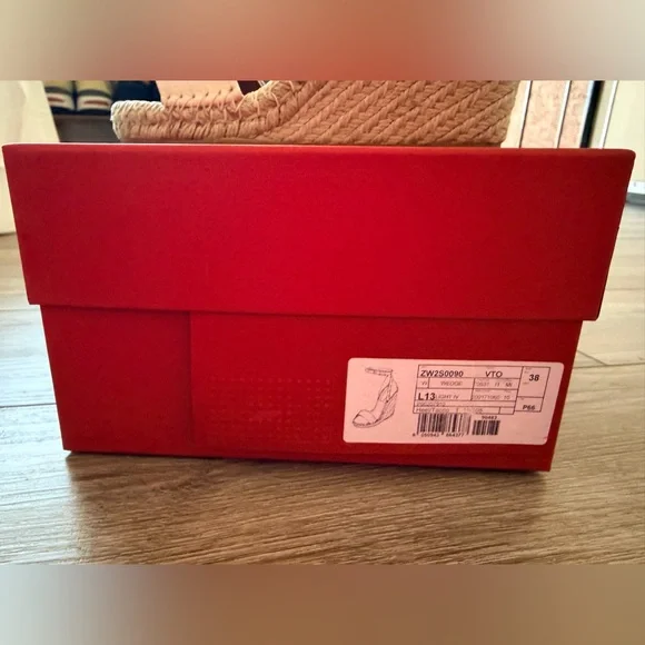 Valentino Double Rockstud Grainy Calfskin Wedge Sandal - Picture 5 of 9